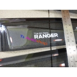 กันสาด สีดำใส ดำชา  ใส่รถกระบะ รุ่น 2 ประตู   ใหม่ Ford Ranger ฟอร์ด เรนเจอร์ All new ranger 2012 